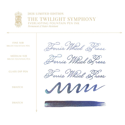 Ferris Wheel Press Fountain Pen Ink - Twilight Symphony