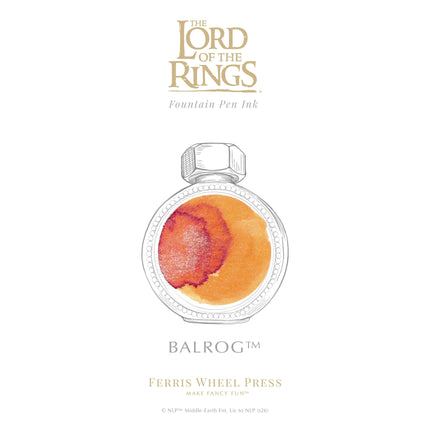 *PRE-ORDER* Ferris Wheel Press Fountain Pen Ink - Lord of the Rings Balrog 38ml