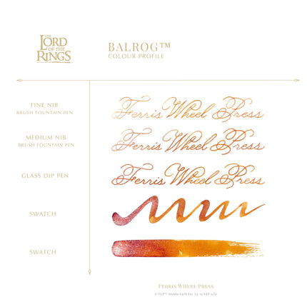 *PRE-ORDER* Ferris Wheel Press Fountain Pen Ink - Lord of the Rings Balrog 38ml