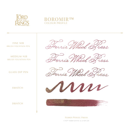 *PRE-ORDER* Ferris Wheel Press Fountain Pen Ink - Lord of the Rings - Boromir 38ml