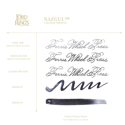 *PRE-ORDER* Ferris Wheel Press Fountain Pen Ink - Lord of the Rings - Nazgul 38ml