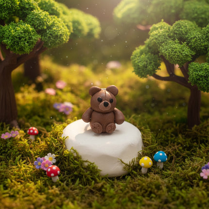 Polymer Clay Fridge Magnet - Teddy Bear