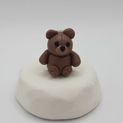 Polymer Clay Fridge Magnet - Teddy Bear