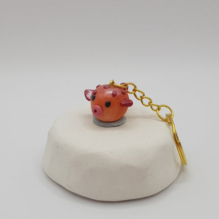 Polymer Clay Key Ring - Puffer Fish