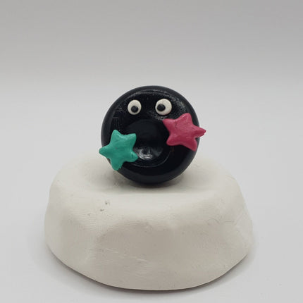Polymer Clay Fridge Magnets - Star Buddies - Set of 4