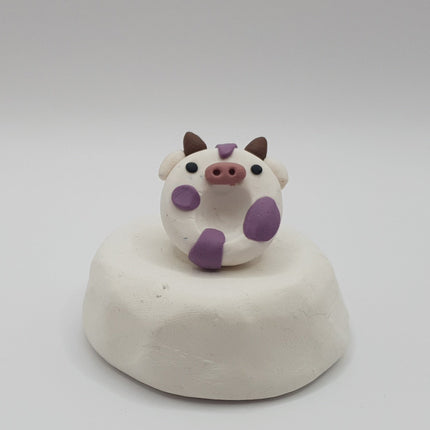 Polymer Clay Fridge Magnet - Moo Moo Buddies