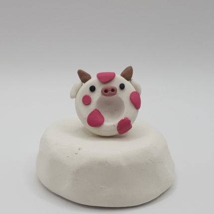 Polymer Clay Fridge Magnet - Moo Moo Buddies