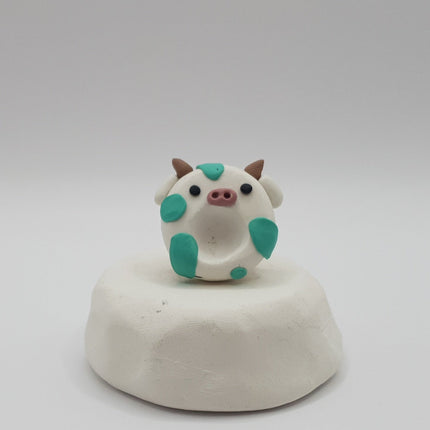 Polymer Clay Fridge Magnet - Moo Moo Buddies