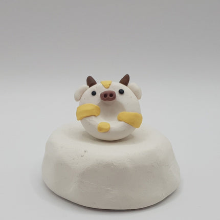 Polymer Clay Fridge Magnet - Moo Moo Buddies