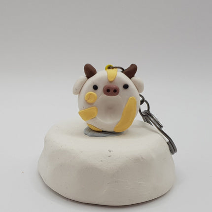 Polymer Clay Key Rings - Moo Moo Buddies