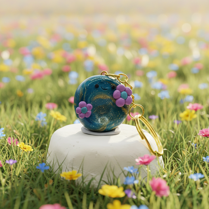 Polymer Clay Key Rings - Flower Buddies