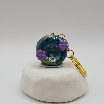 Polymer Clay Key Rings - Flower Buddies