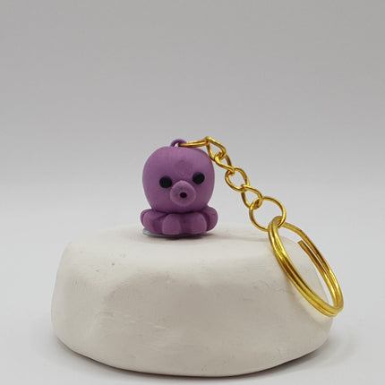 Polymer Clay Key Rings - Teeny Octo's