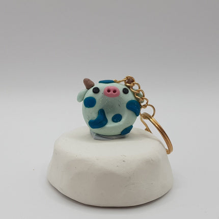 Polymer Clay Key Rings - Moo Moo Buddies