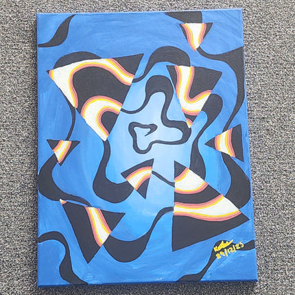 16" x 20" - Neon Abstract