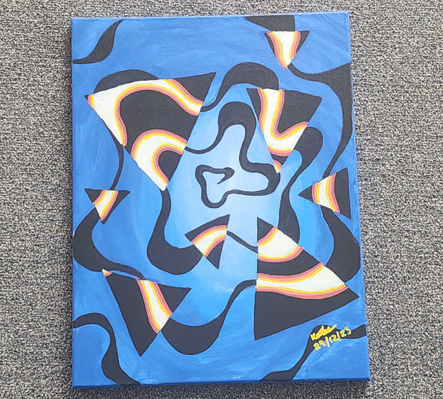 16" x 20" - Neon Abstract