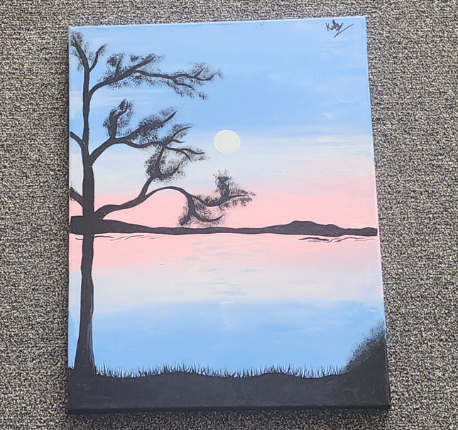 16" x 20" - Silhouette Lake