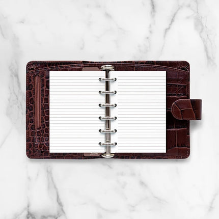 Filofax Organiser Refill - Pocket - Notepaper Ruled - White