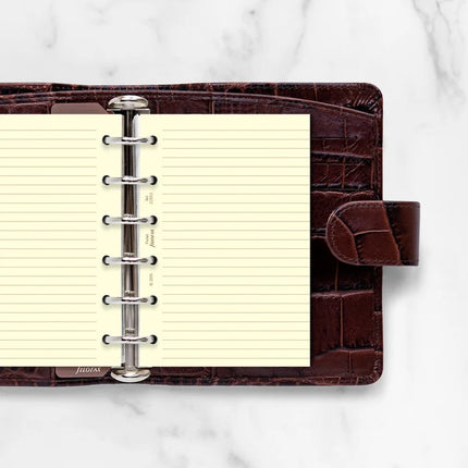 Filofax Organiser Refill - Pocket - Notepaper Ruled - Cotton Cream
