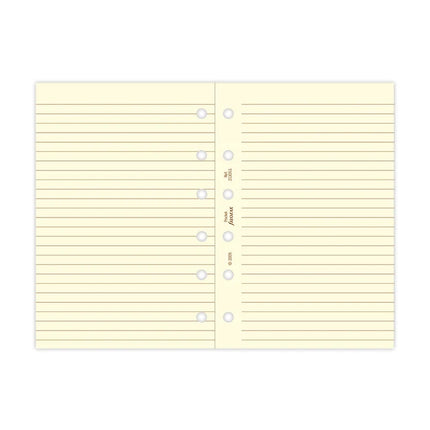 Filofax Organiser Refill - Pocket - Notepaper Ruled - Cotton Cream
