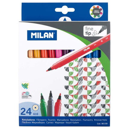 Milan Markers - Fine Tip - Pack of 24