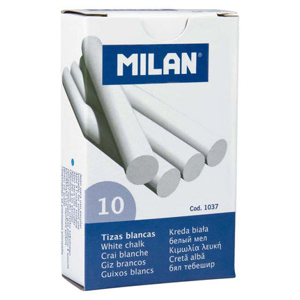 Milan Chalk - White - Pack of 10