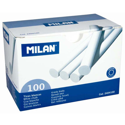 Milan Chalk - White - Box of 100