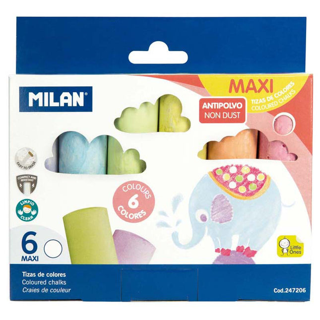 Milan Non Dust Maxi Chalk