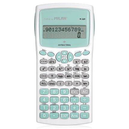 Milan NZQA Approved Scientific Calculator Antibacterial M240 Turquoise