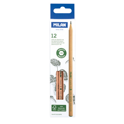 Milan HB Hexagonal Pencil - Pack of 12