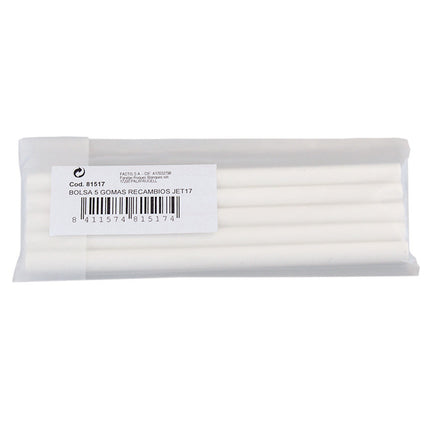 Milan Replacement Erasers for Jet Eraser - Pack of 5