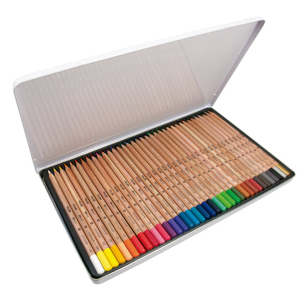 Milan Coloured Pencils Thick Lead - Metal Tin of 36