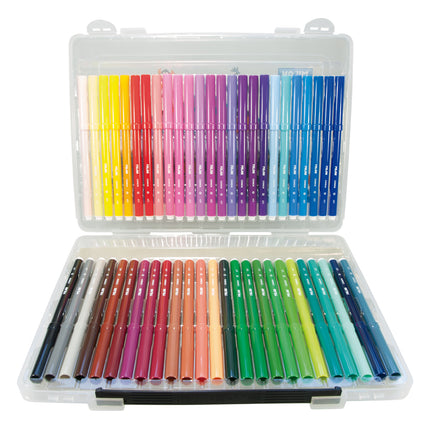Milan Marker Conic Tip Fibre Pens - Hard Case Pack of 50