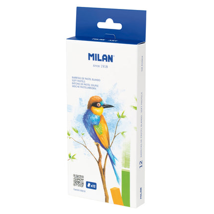 Milan Soft Pastels Pack of 12 - Standard Colours