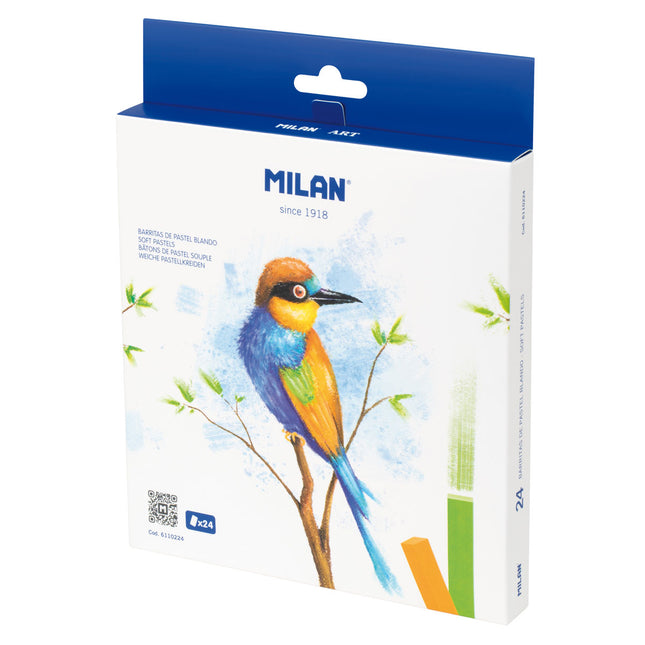 Milan Soft Pastels Pack of 24 - Standard Colours