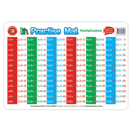 LCBF Practise Mat - Multiplication