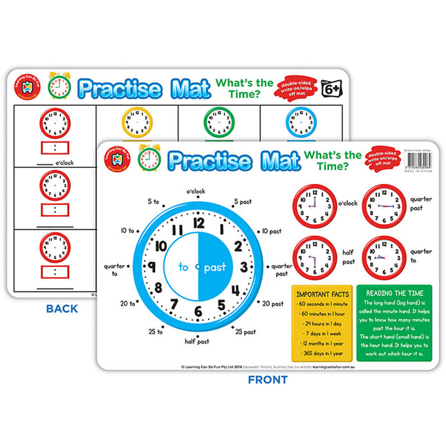 LCBF Practise Mat - What's The Time