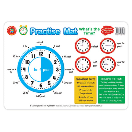 LCBF Practise Mat - What's The Time