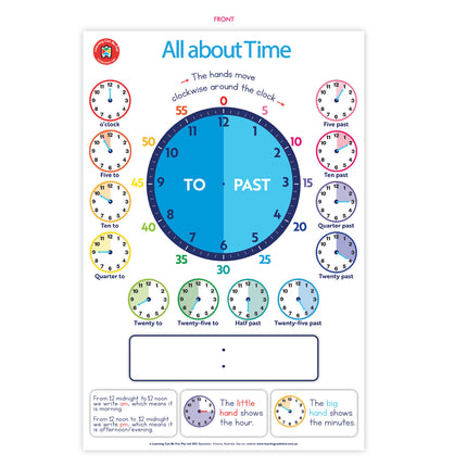 LCBF Wall Chart - All About Time Poster