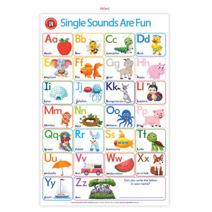 LCBF Wall Chart - Single Sounds Are Fun Poster