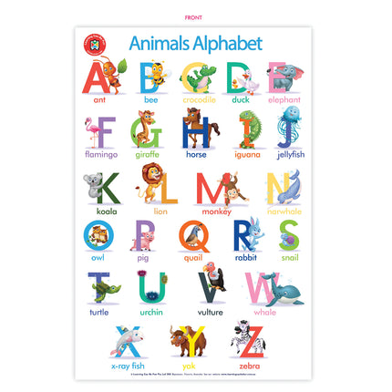 LCBF Wall Chart - The Alphabet of Animals Poster