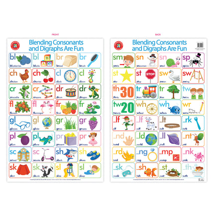 LCBF Wall Chart - Blending Consonants and Digraphs Are Fun Poster