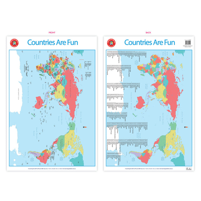 LCBF Wall Chart - Countries Are Fun Poster