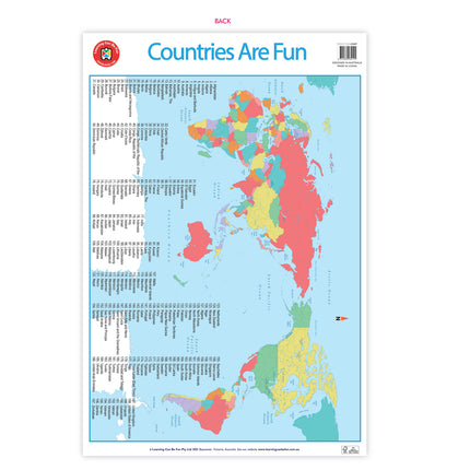 LCBF Wall Chart - Countries Are Fun Poster