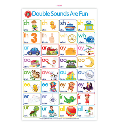 LCBF Wall Chart - Double Sounds Are Fun Poster