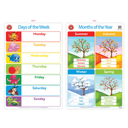 LCBF Wall Chart - Days of the Week and Months of the Year Poster