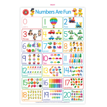LCBF Wall Chart - Numbers Are Fun Poster