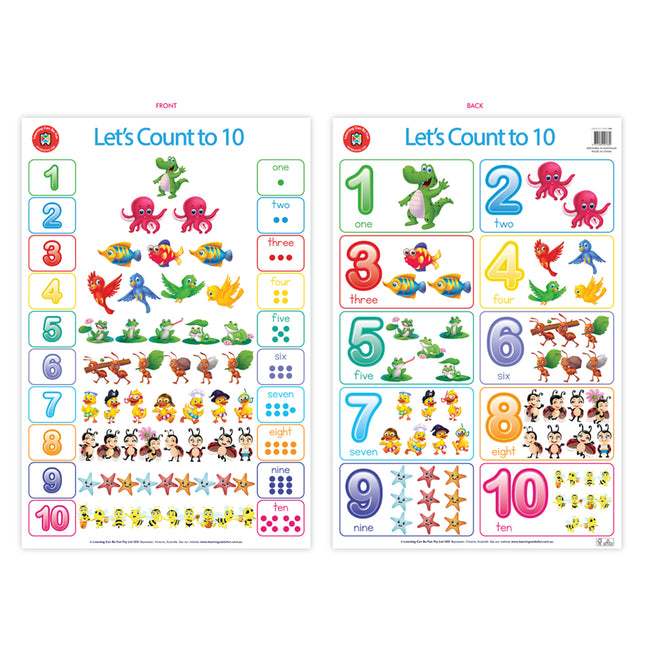 LCBF Wall Chart - Lets Count To Ten Poster