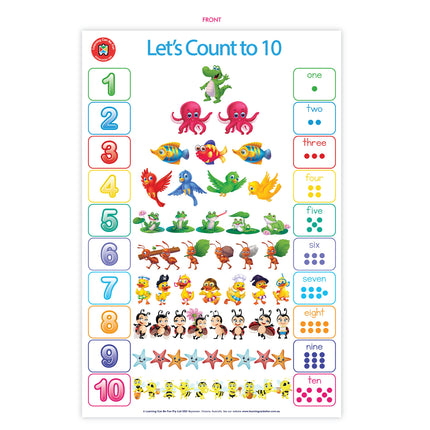 LCBF Wall Chart - Lets Count To Ten Poster