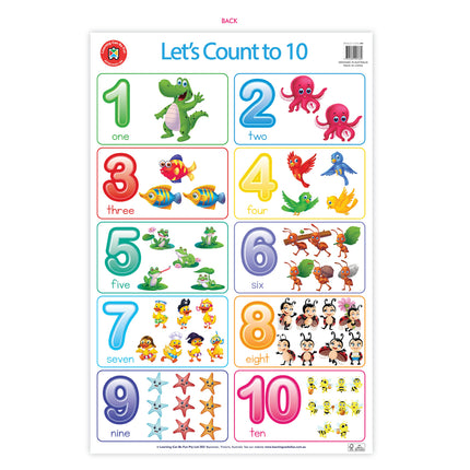 LCBF Wall Chart - Lets Count To Ten Poster